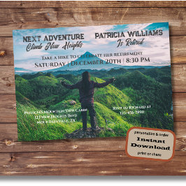 Invitación Senderismo de jubilaciones Próxima subida de avent