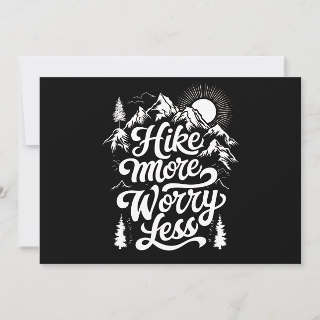 Invitación Senderismo más preocupante menos excursión en grup (Anverso)