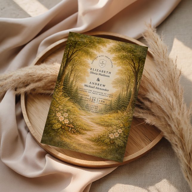 Invitación Sendero de Boda en el Bosque Encantado (Subido por el creador)
