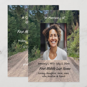 Invitación Sendero de carretera  Celebración del Servicio Mem