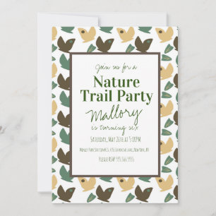 Invitación Sendero Natural Bosque Mariposa Cumpleaños 