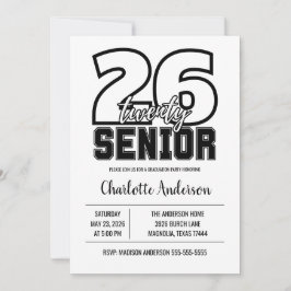 Invitación Senior 2026 Graduation Photo