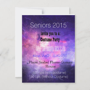 Invitación Seniors party