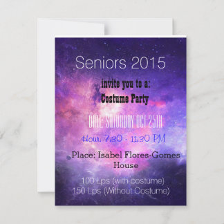 Invitación Seniors party