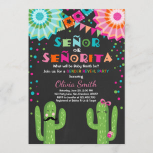Invitación Señor o señorita género invitan a Fiesta