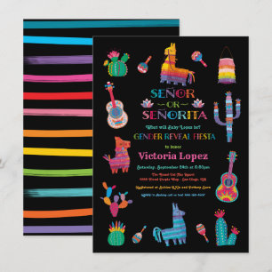 Invitación Señor o señorita Género revelan Fiesta Baby Shower