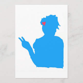 Invitación Señora azul Invitation