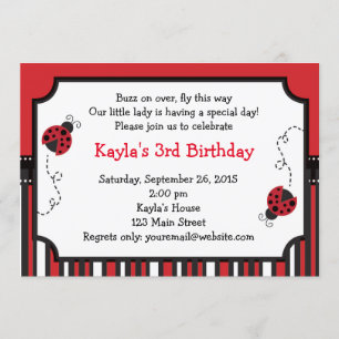 Invitación Señora Bug Invitation