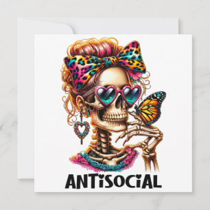 Invitación Señora del Skeleton Antisocial