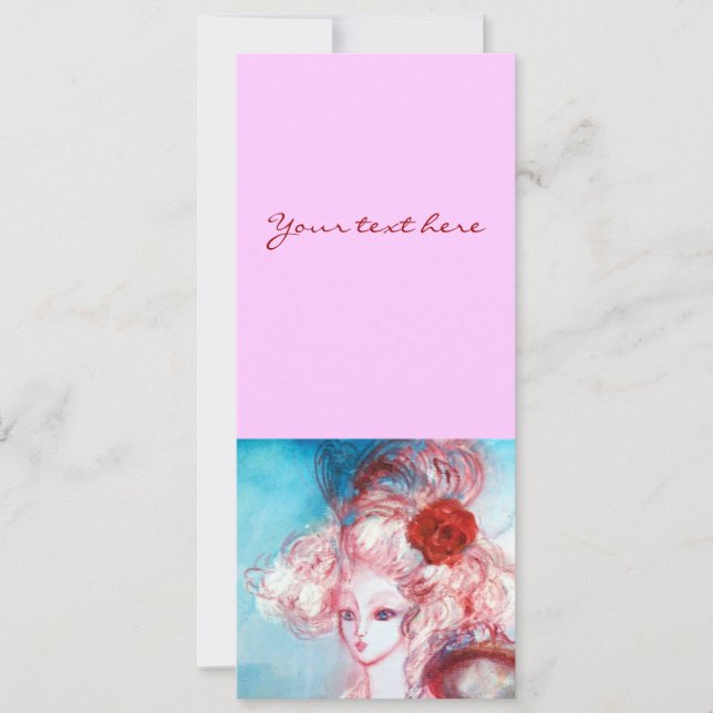 Invitación SEÑORA POMPADOUR , Fiesta de disfraces de lujo dor (Anverso)