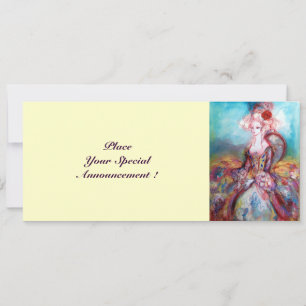 Invitación SEÑORA POMPADOUR , Fiesta de Disfraces de Oro con