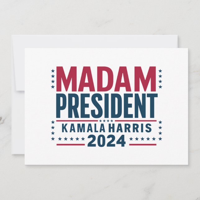 Invitación Señora Presidenta Kamala Harris 2024 Votación demó (Anverso)