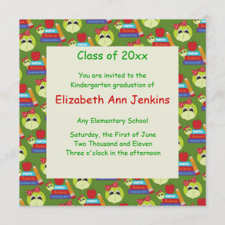 Invitación Señora verde Turtle Graduation Announcement