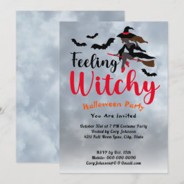 Invitación Sensación de brujería en la fiesta de Halloween de