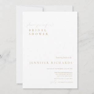 Invitación Sensación de novia con guión simple