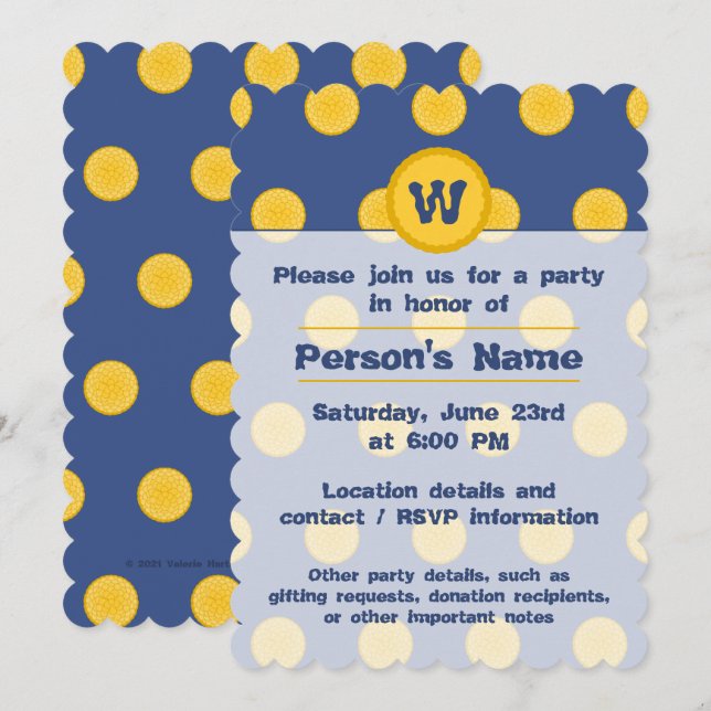 Invitación Sensacional a la Fiesta de Synura (Anverso / Reverso)