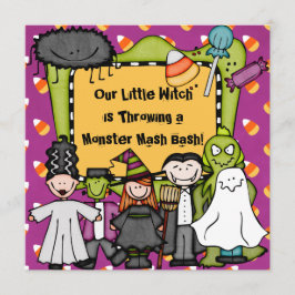Invitación sensiblera del fiesta de Halloween del