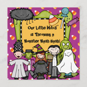 Invitación sensiblera del fiesta de Halloween del