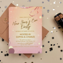 Sentido cálido y Fiesta rosado de la víspera de Añ