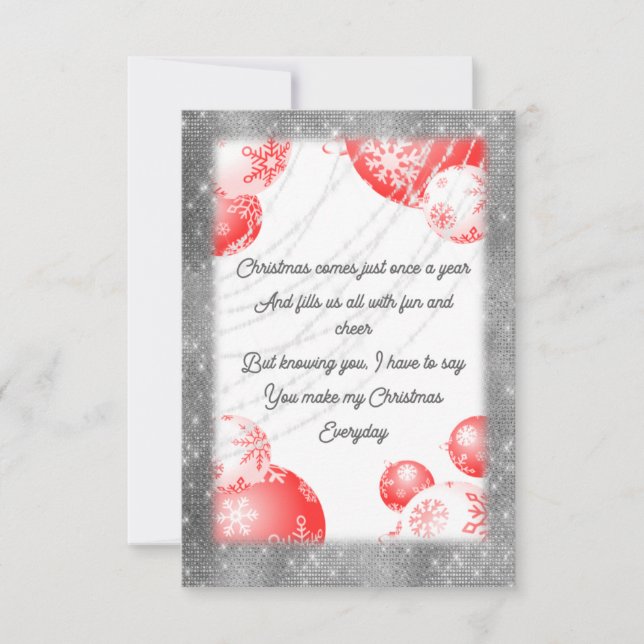 Invitación sentimiento cotidiano de los navidades (Anverso)