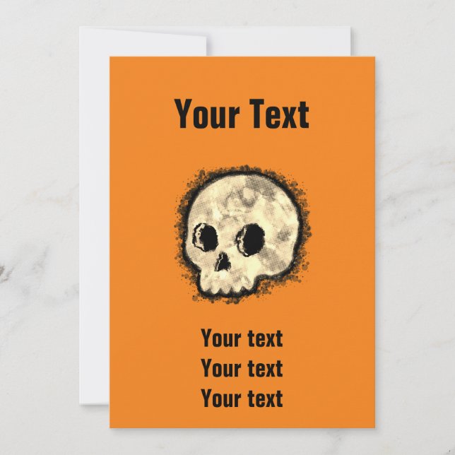 Invitación Sepia Doton Halloween (Anverso)