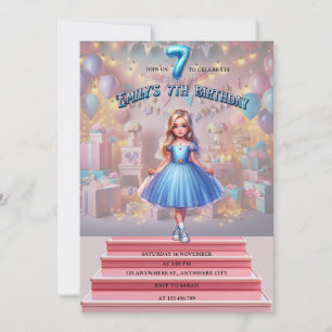 Invitación Séptimo cumpleaños de Emily