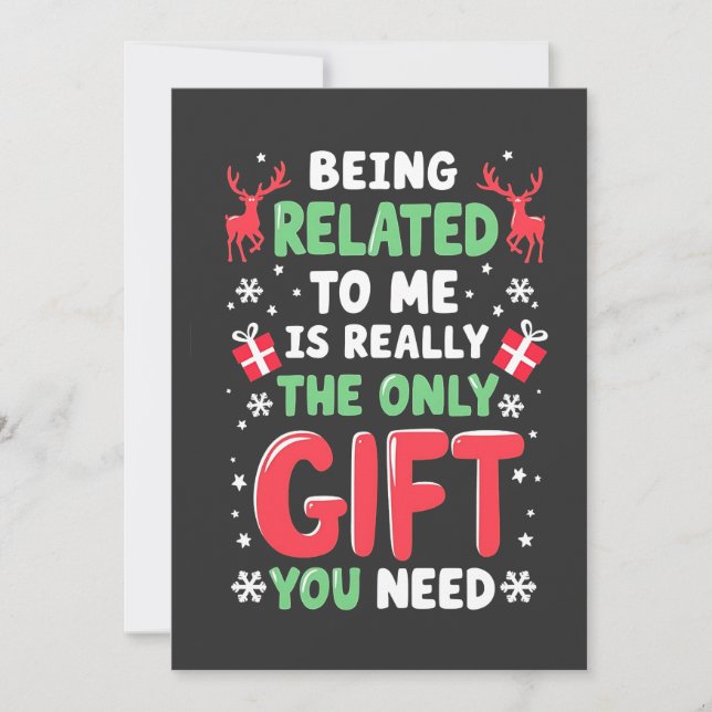 Invitación Ser estar relacionado conmigo es realmente el únic (Anverso)