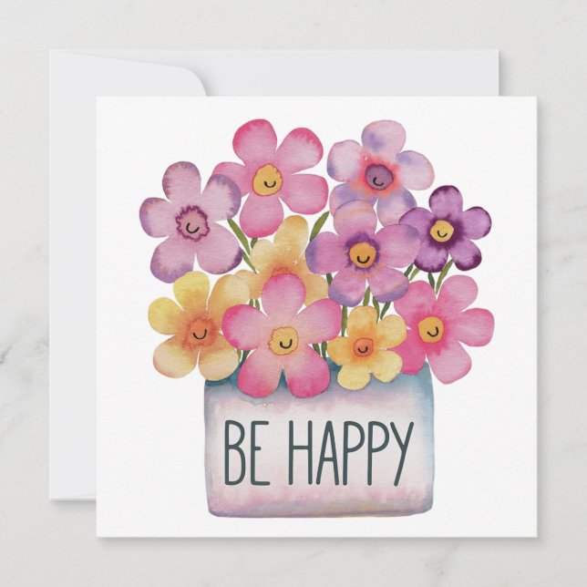 Invitación Ser feliz (Anverso)