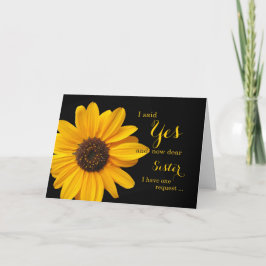 Invitación ¿Ser mi criada de honor? ¿Sis u otra relación