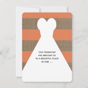 Invitación Ser Mi Dama de Honor Poema Coral con Aspecto de Ar