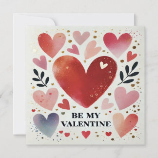 Invitación Ser mi diseño de impresión de San Valentín