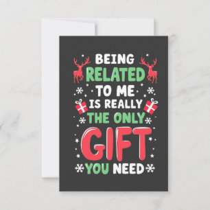 Invitación Ser pariente mío es realmente el único regalo de N