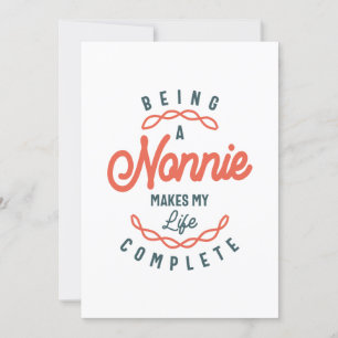 Invitación Ser un Nonnie completa mi vida el día de la madre