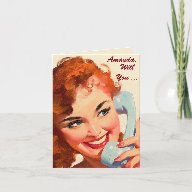 Invitación ¿será mi dama de honor? (Anverso)