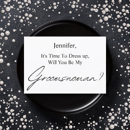 Invitación será mi groomswoman mínima propuesta