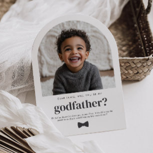 Invitación ¿Serás el Padrino de mi Hijo Propuesta de Foto