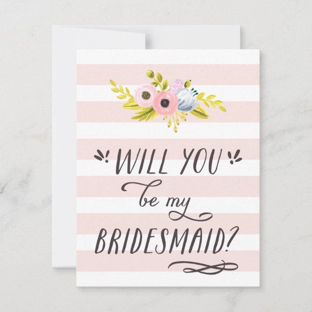 INVITACIÓN ¿SERÁS MI BRIDESMAID? (Anverso)