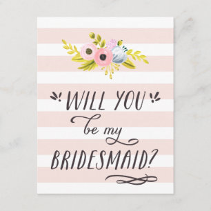 INVITACIÓN ¿SERÁS MI BRIDESMAID?