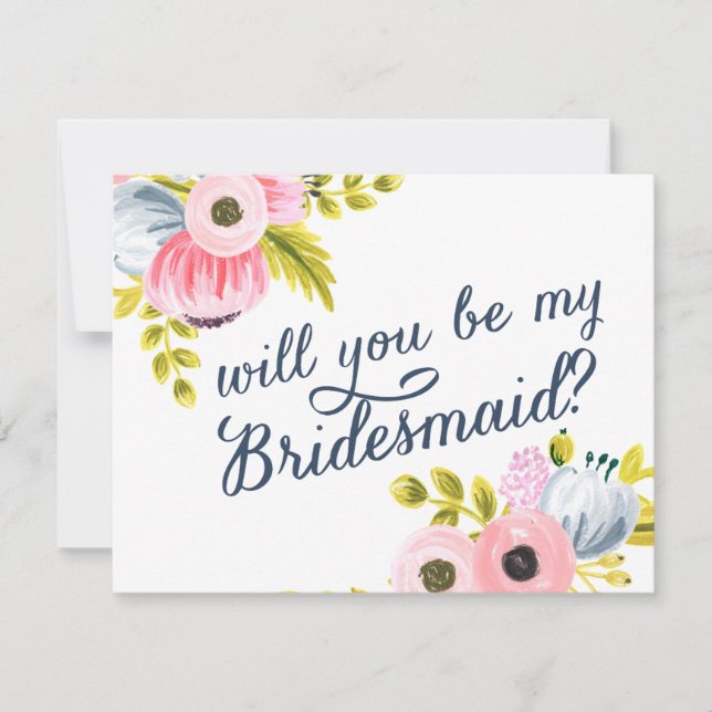INVITACIÓN ¿SERÁS MI BRIDESMAID? (Anverso)