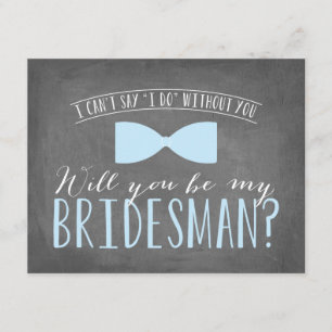 Invitación ¿Serás mi BRIDESMAN?