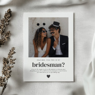 Invitación ¿Serás Mi Bridesman Propuesta De Foto