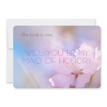 Serás mi criada de honor cerezo flor