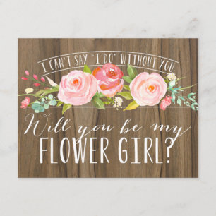 Invitación ¿Serás mi Dama de Flores   Dama de Honor