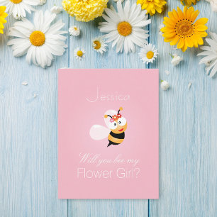 Invitación ¿Serás mi dama de flores? Dama de honor divertida 