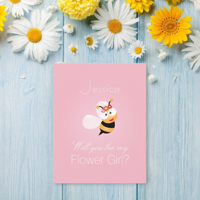 Invitación ¿Serás mi dama de flores? Dama de honor divertida  (Subido por el creador)