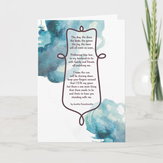 Invitación ¿Serás mi dama de honor? (Anverso)