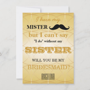 Invitación ¿Serás mi dama de honor?