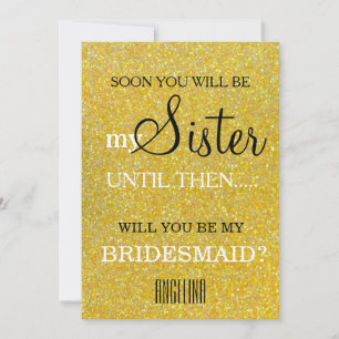 Invitación ¿Serás mi dama de honor?