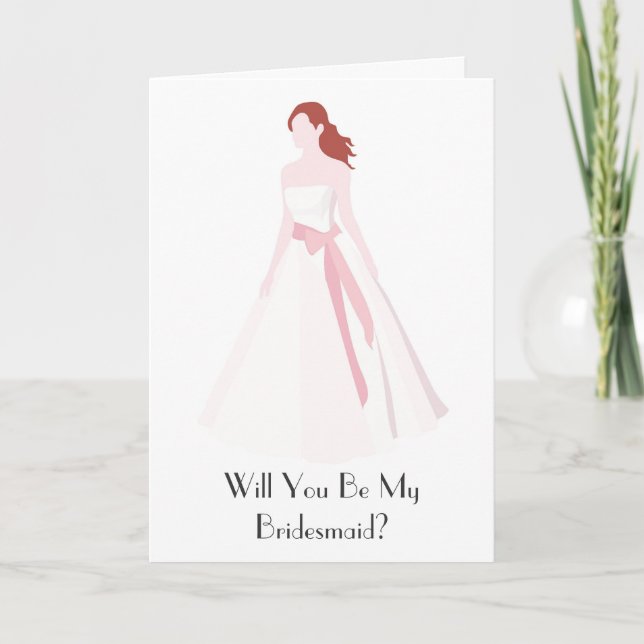 Invitación ¿Serás mi dama de honor? (Anverso)