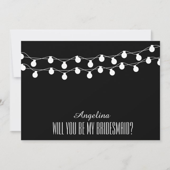Invitación ¿Serás mi dama de honor? (Anverso)